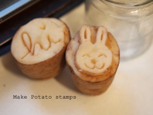 make potato stamps use