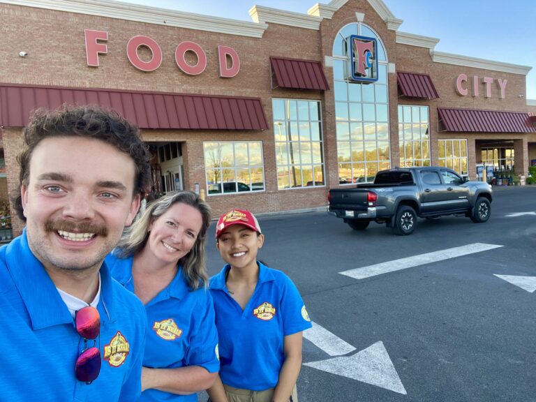 The 2022 Tater Team in from of one of the many Food City locations