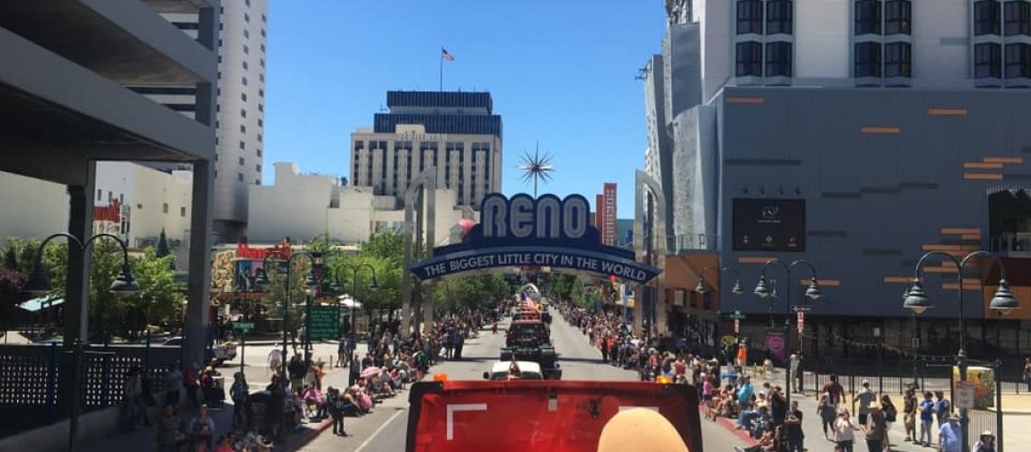 The Big Idaho Potato trucking through the parade route!